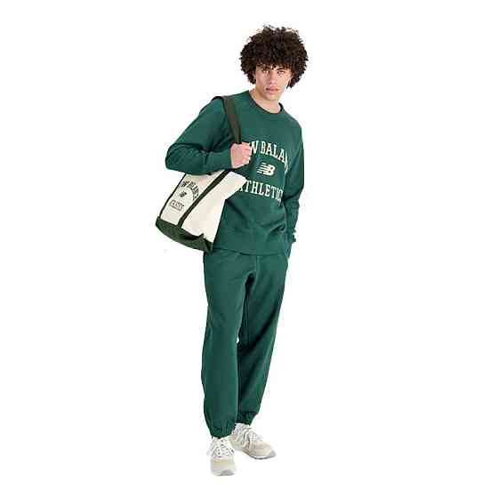 Толстовки New Balance Свитшот New Balance Athletics Varsity Fleece Green Almaty