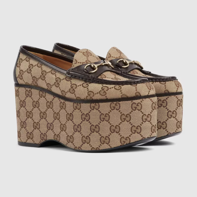 Женские лоферы Gucci Horsebit на платформе Алматы - изображение 3