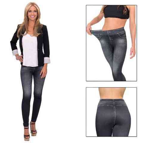 Комплект из 3-х леджинсов Slim Jeggings [джеггинсы трех расцветок, корректирующие, утепленные] (S-M) Almaty