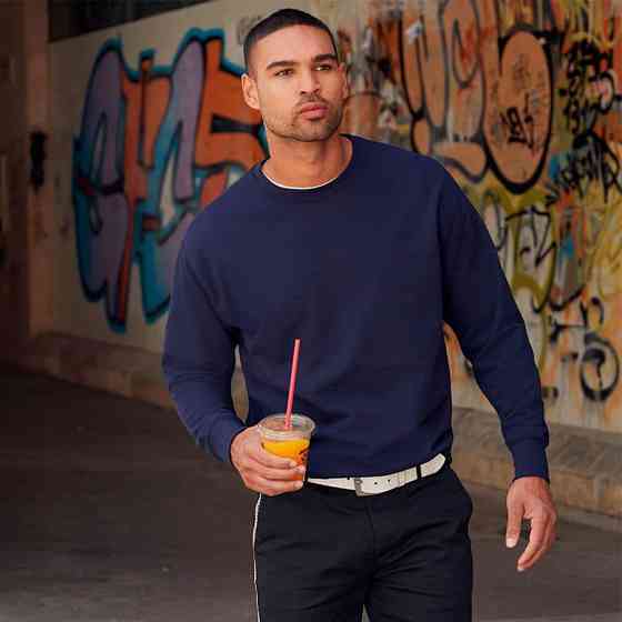 Свитшот без начеса LIGHTWEIGHT SET-IN SWEAT 240, Черный, L, 621560.36 L Kostanay