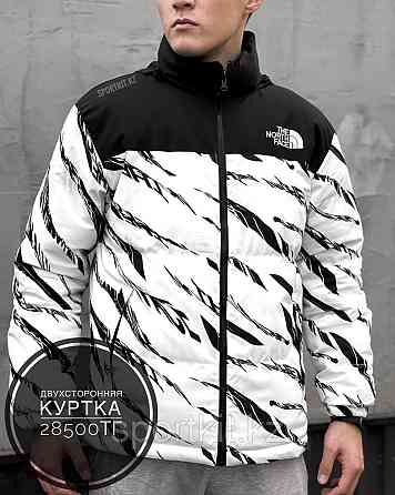 Мужская куртка TNF Тедди, черный/белый Алматы