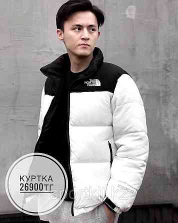 Мужская куртка TNF 02, белый/черный Алматы