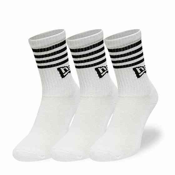Носки New Era Носки New Era Stripe 3 Pack Crew White Almaty