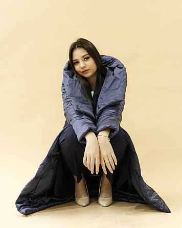 Женский пуховик 288W (moonlight blue, италия) синий Astana - photo 2