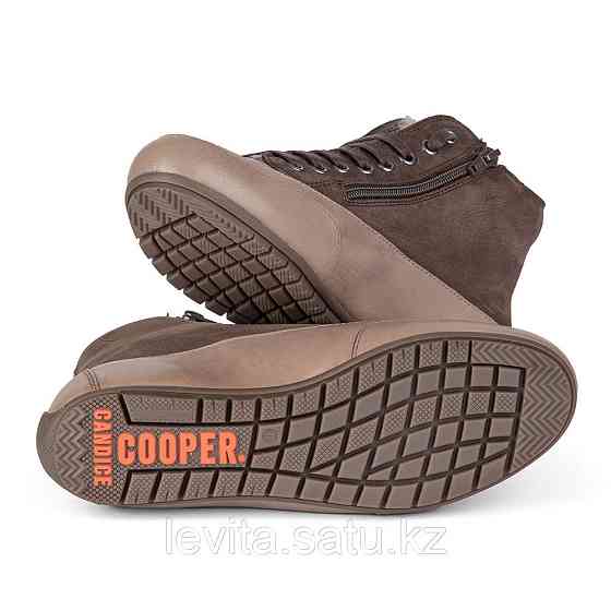 Ботинки CANDICE COOPER PLUS FUR TAMPONATO CALF/NUBUCK TAUPE-DARK BROWN(36) Almaty