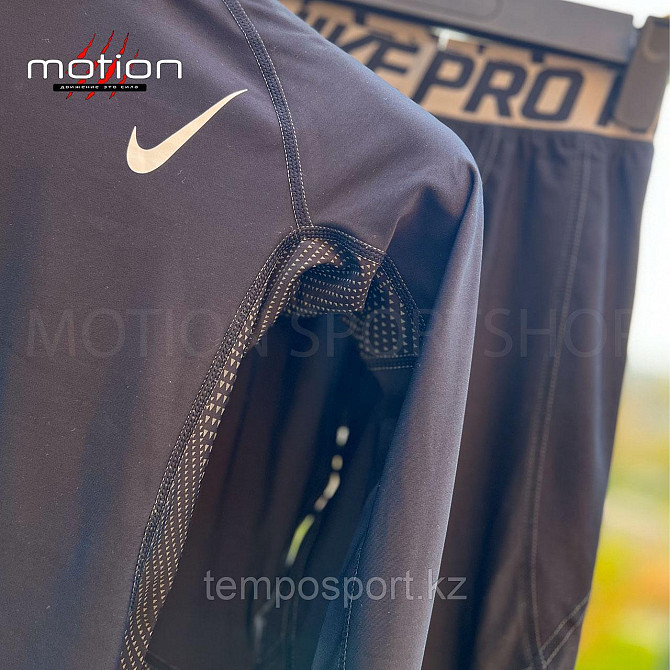 Термобелье детское Nike (S, М, L, XL, XXL), черный, Almaty - photo 3
