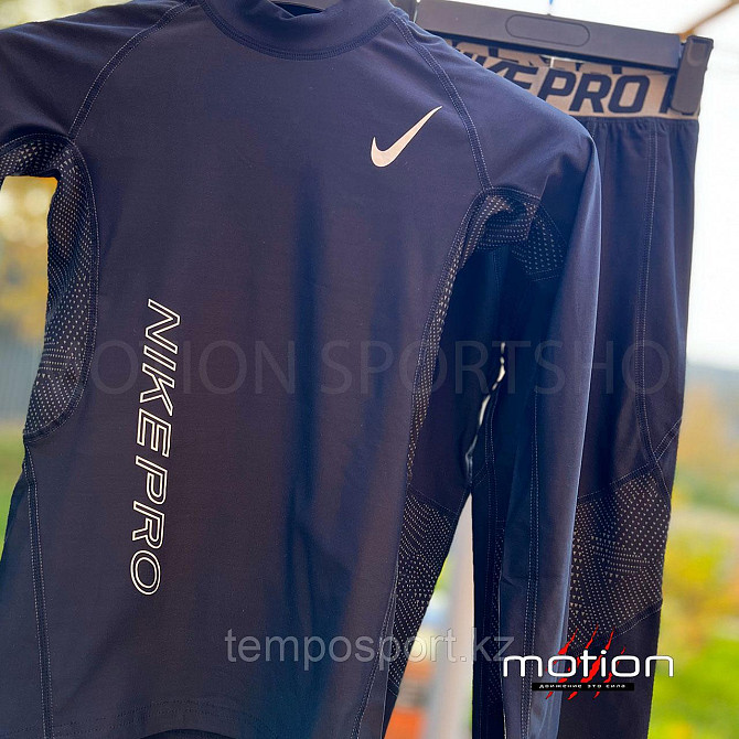 Термобелье детское Nike (S, М, L, XL, XXL), черный, Almaty - photo 4