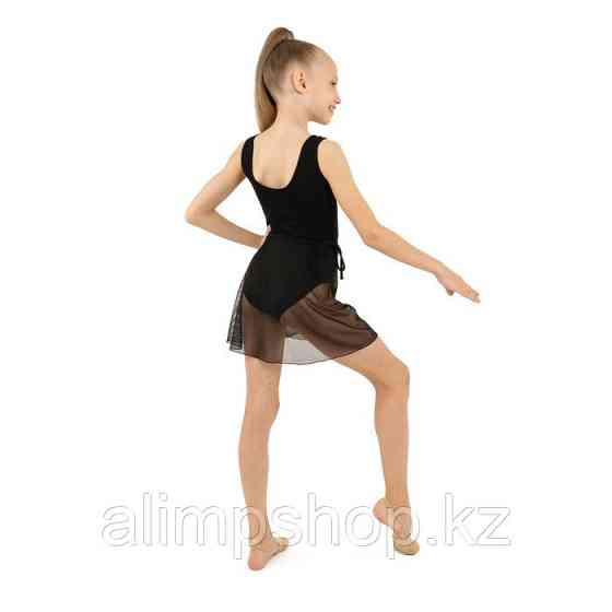 Юбка гимнастическая Grace Dance, с запахом, р. 26-28, цвет чёрный 5 шт, 30-32, 116, 110, 104 Almaty