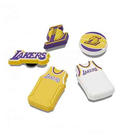 Украшения для обуви Crocs Украшения Crocs Jibbitz NBA LA Lakers 5Pck Almaty