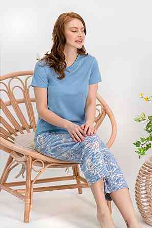 Пижама женская* 2XL / 52-54, Голубой Астана