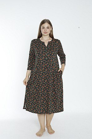 Платье домашнее женское* 3XL - 52/54, Черный Астана - изображение 1