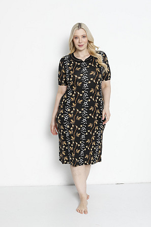 Платье домашнее женское* 2XL - 50/52, Черный Астана - изображение 1