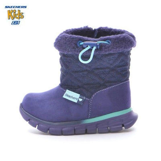 Детские зимние сапоги Sketchers, розовый Синий Алматы - изображение 1