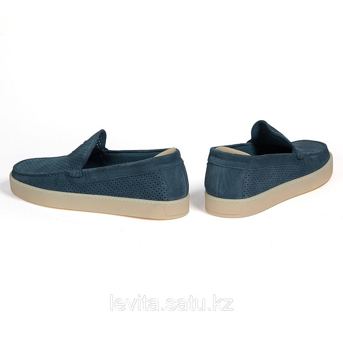 Мокасины LUCAGUERRINI LEON INDIGO MANGO SABBIA Алматы - изображение 2