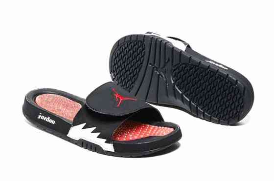 Сланцы Jordan Hydro 5 Retro Black-Red-White Алматы