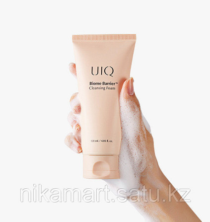 Слабокислотная пенка для умывания с пробиотиками UIQ Biome Barrier Cleansing Foam Алматы - изображение 1