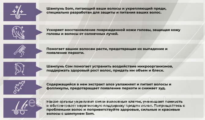 SOM Shampoo. Оздоровительный шампунь Шымкент - изображение 2