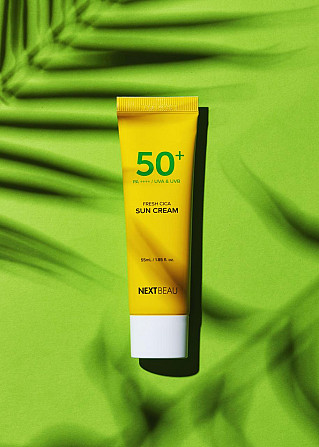 Солнцезащитный крем для лица и тела Nextbeau Fresh Cica Sun Cream SPF50+ PA++++ / 55 мл. Astana - photo 3