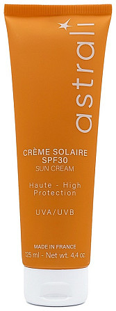 Astrali Солнцезащитный крем для лица и тела CRÈME SOLAIRE SPF30 125мл Алматы - изображение 1