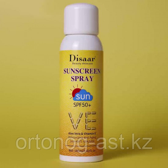 СПРЕЙ DISAAR (ALOE VERA + Vitamin E SPF50++) Astana - photo 3