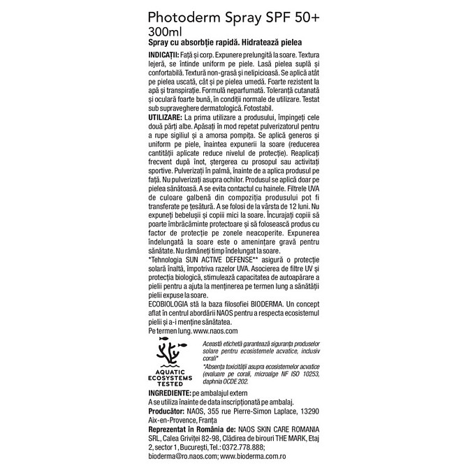 Bioderma Photoderm Spray SPF 50 200 ml Алматы - изображение 3