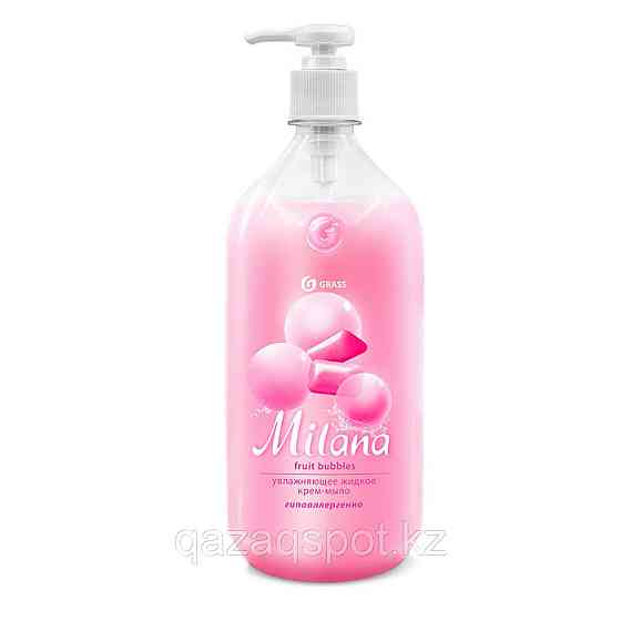 Жидкое крем-мыло Grass "Milana Fruit Bubbles", с дозатором, 500 мл Алматы