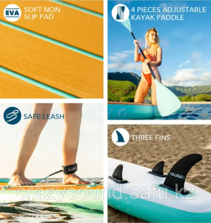SUP доска DAMA WOOD GRAIN 320 Усть-Каменогорск - изображение 4