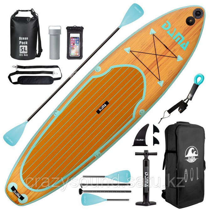 SUP доска DAMA WOOD GRAIN 320 Усть-Каменогорск - изображение 1