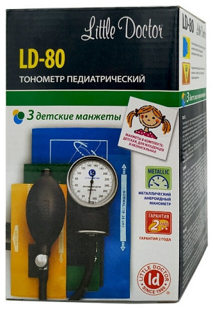Тонометр LD-80(Сингапур) комбинированный со стетоскопом + 3 детские манжеты с поверкой Шымкент - изображение 1
