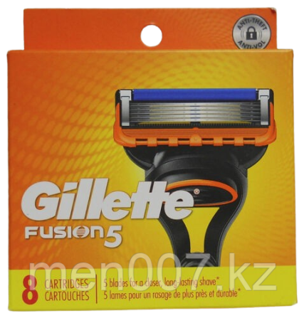 Gillette Fusion 5 (8 кассет) США (упаковка может менятся) Алматы - изображение 1