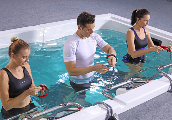 Фитнес Бассейн JNJ SPAS с пятью беговыми дорожками iTreadmill 5 Pools SPA-8398 Размеры: 6500х2280х13 Алматы - изображение 2