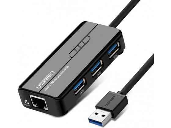 USB Hub Ugreen 20265 3-port, Black Алматы