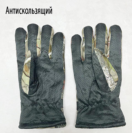 Теплые перчатки для рыбалки камуфляж елка Алматы - изображение 4