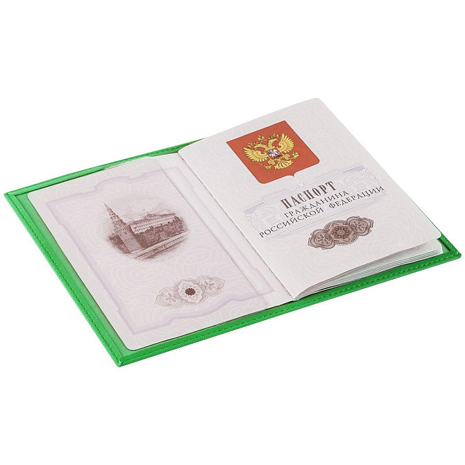Обложка для паспорта Twill, зеленая (артикул 6696.90) Алматы - изображение 3