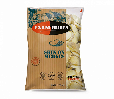 Картофельные дольки в кожуре Farm Frites, 1уп/2,5кг. Алматы