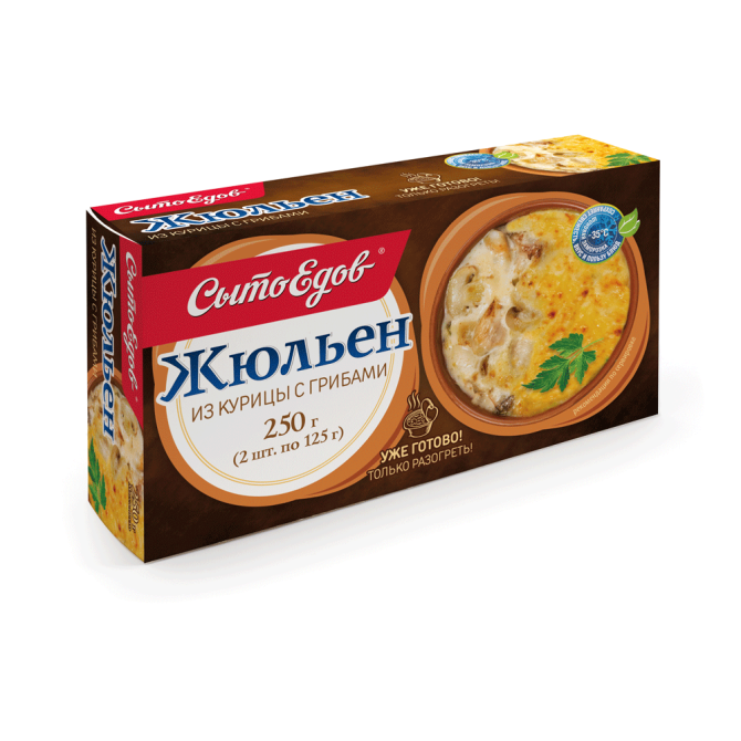 Жюльен из курицы с грибами, 2 порции по 125г Алматы - изображение 3