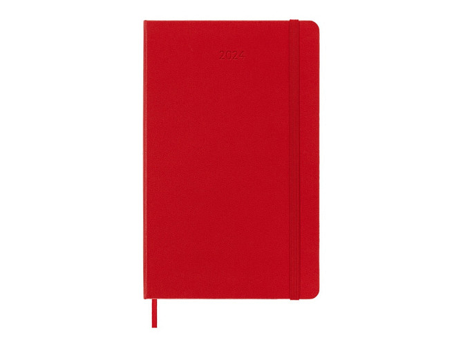 Записная книжка датированная А5 (Large) Classic на 2024 г., красный Almaty - photo 1