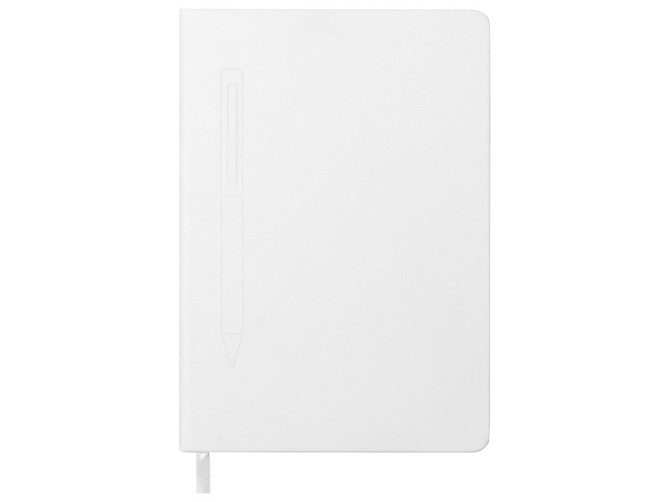 Блокнот А5 «Magnet» soft-touch с магнитным держателем для ручки, белый Almaty - photo 4