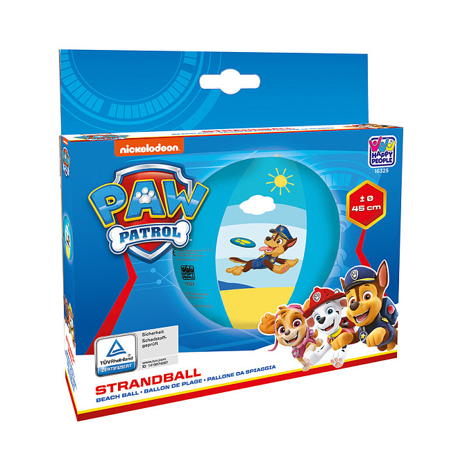 Надувной пляжный мяч Happy People "Paw Patrol" Алматы - изображение 2