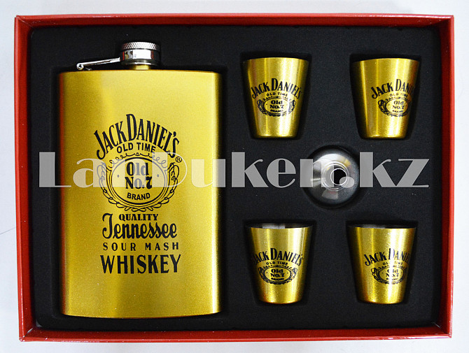Мужской набор (фляга, 4 рюмки) Jack Daniel's DJH1195 Алматы - изображение 1