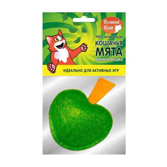 Яблочко мини-игрушка с кошачьей мятой Astana