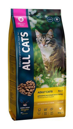 All Cats сухой для кошек 13 кг Курица Семей - изображение 1