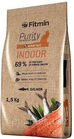 Fitmin Cat Purity Indoor беззерновой корм для взрослых кошек, живущих в помещении, с рыбой, 1.5 кг Almaty