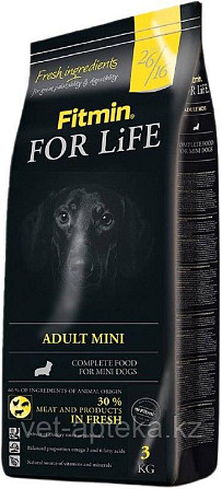 Fitmin For Life Adult Mini корм для взрослых собак мелких пород, 3 кг Almaty - photo 1