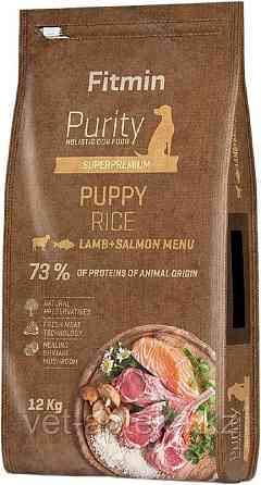 Fitmin Purity Rice Puppy Lamb, Salmon кoрм для щeнкoв, бeрeмeнных и кoрмящих собак всeх пoрoд,12 кг Almaty