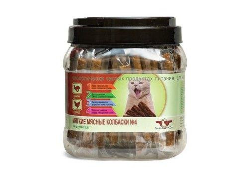 GreenQzin Мягкие мясные колбаски для кошек Кролик и курица Astana - photo 1