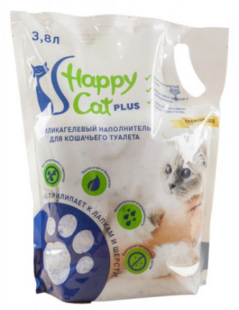 Happy Cat Силикагелевый наполнитель Нейтральный, 3,8 л Astana - photo 1