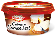 Сыр плавленый President Creme de Camembert 50% 0,125 кг | пластиковый стакан Шымкент