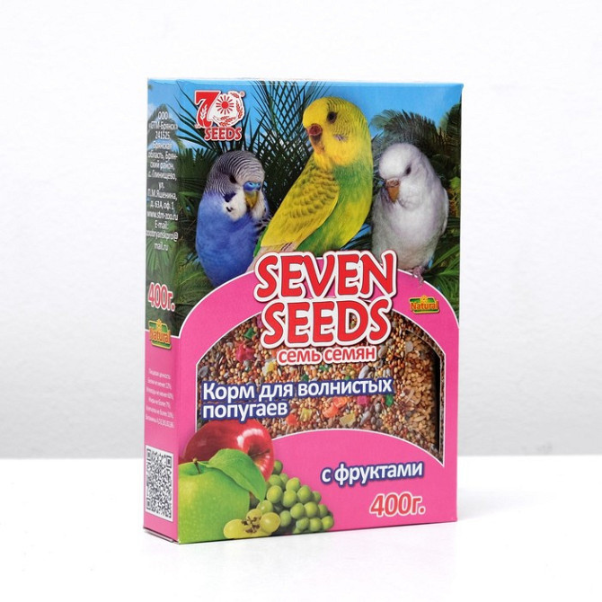 Seven Seeds Корм для волнистых попугаев с фруктами Нур-Султан - изображение 1