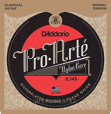 Струны D`ADDARIO EJ45 PRO-ARTE NYLON NORMAL TENSION Алматы